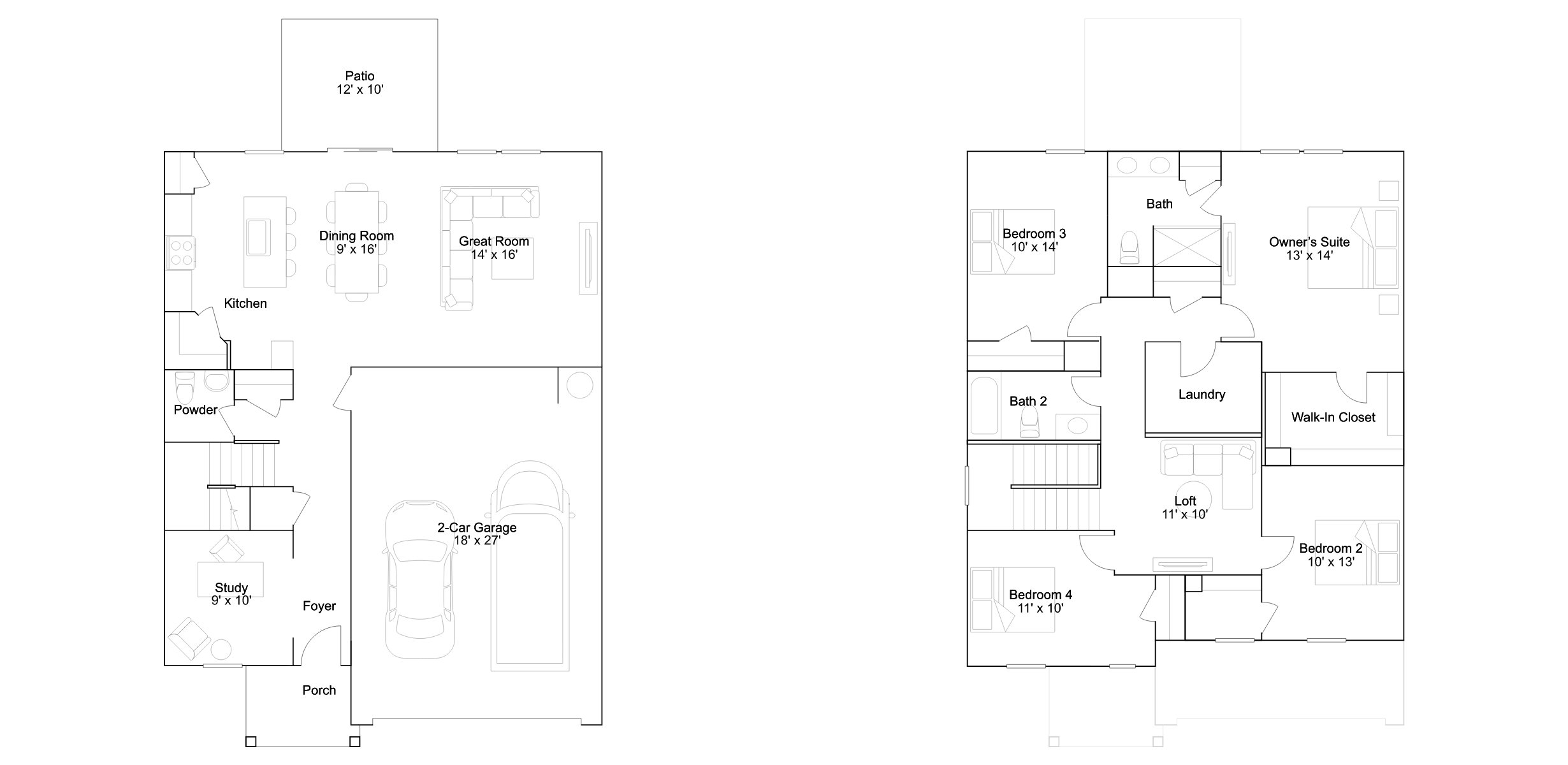 The Brocade floor plan