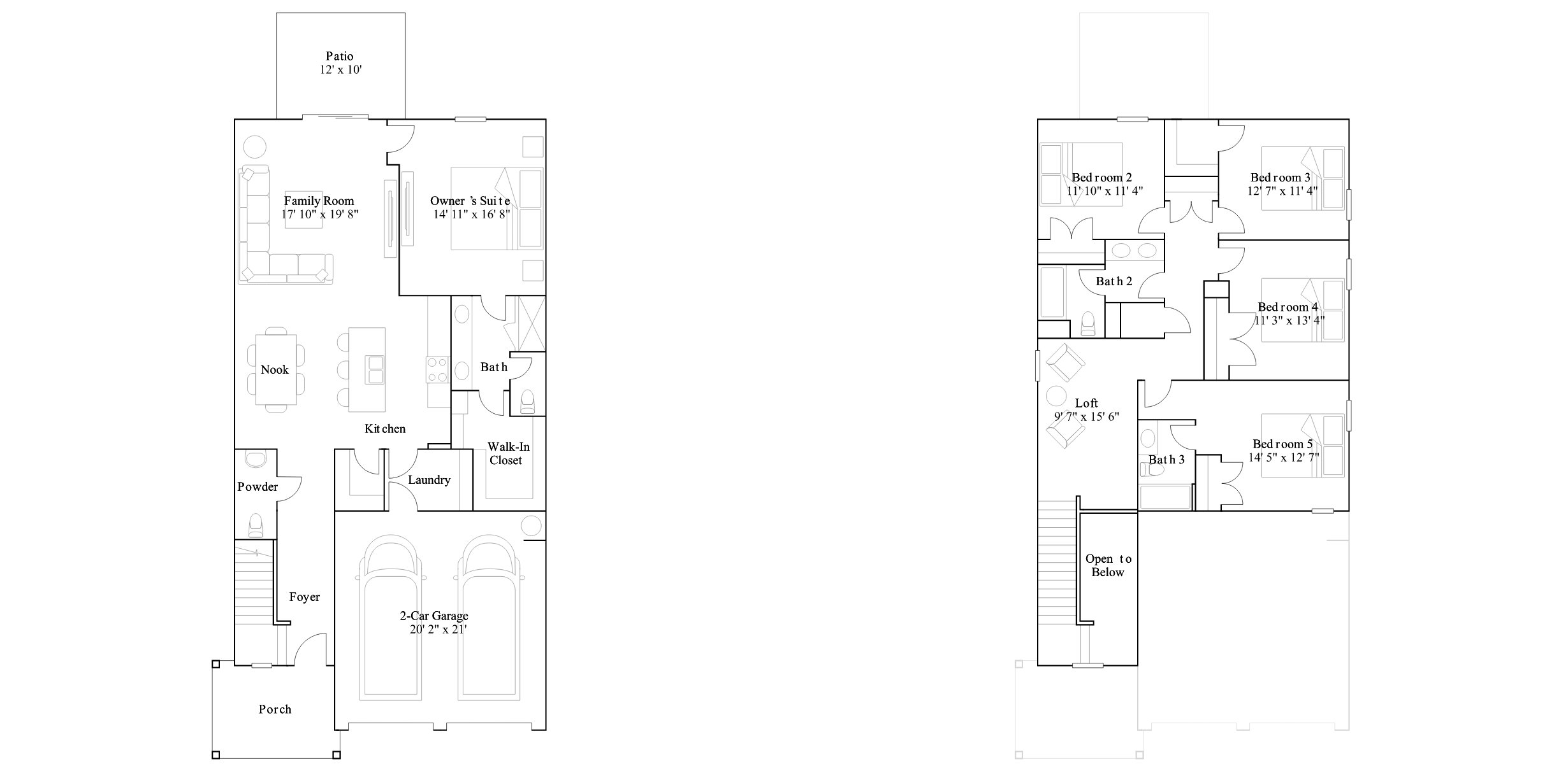 The Tomoka floor plan