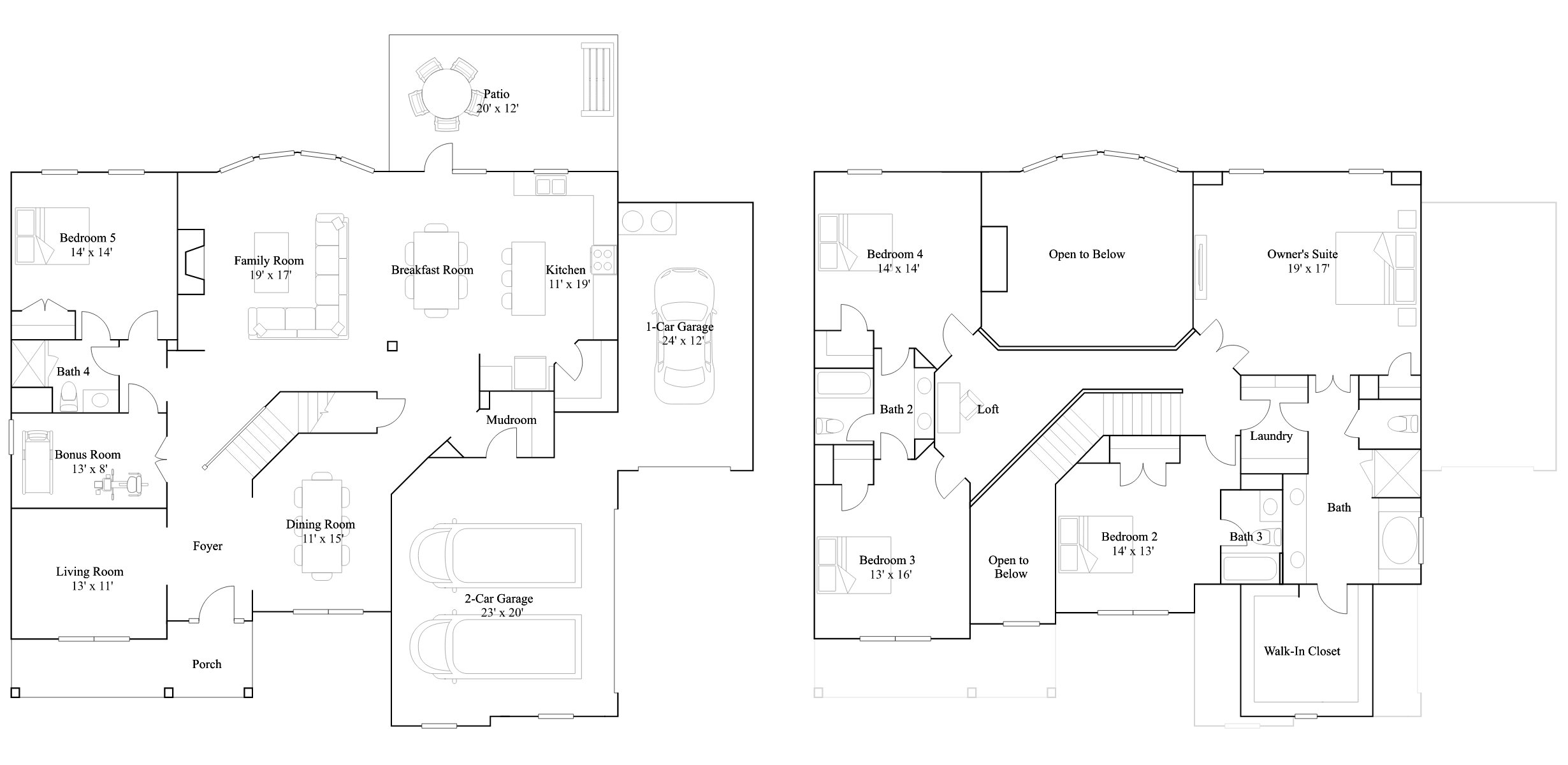 The Forsythia floor plan