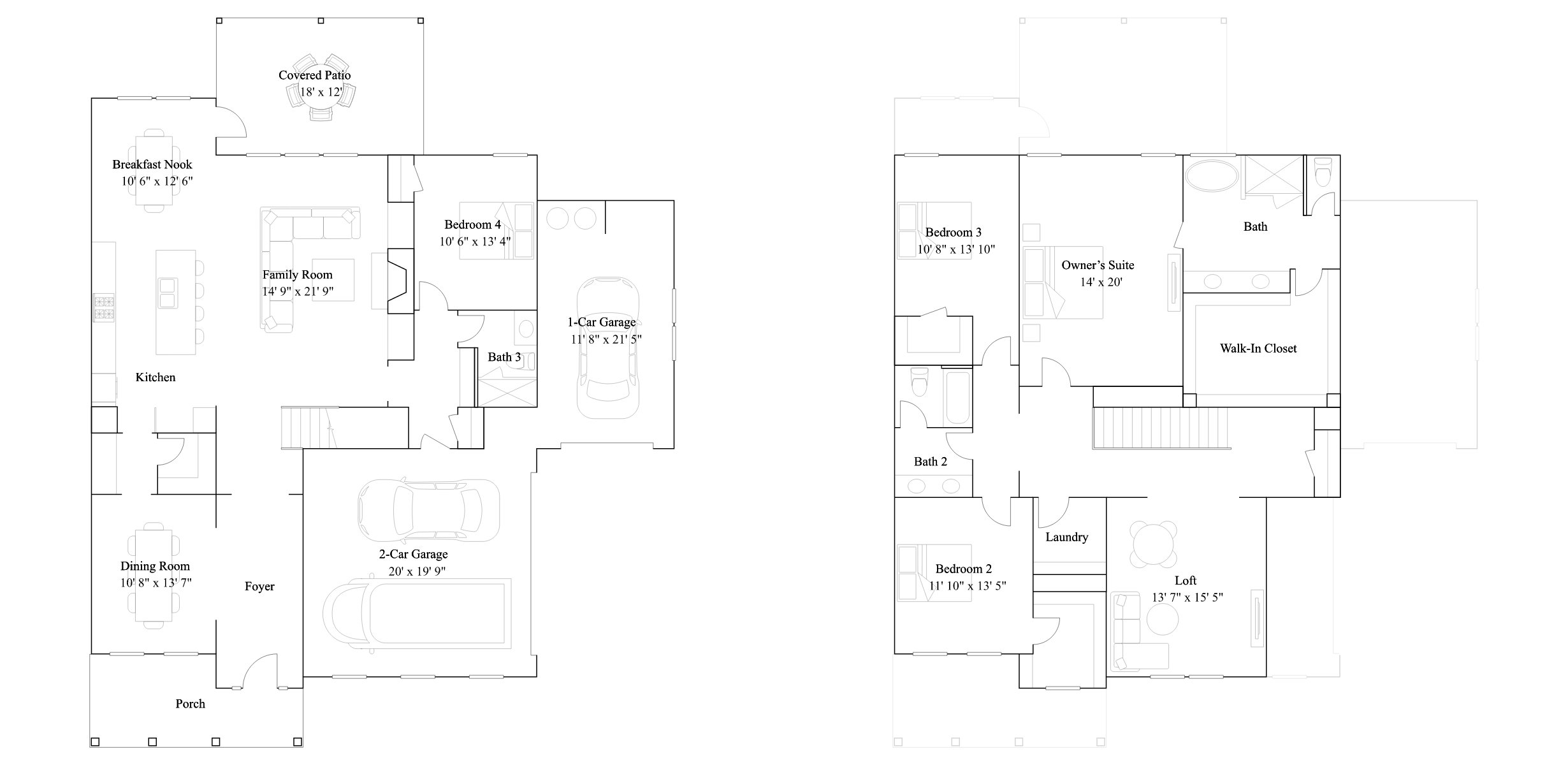 The Cocohatchee floor plan