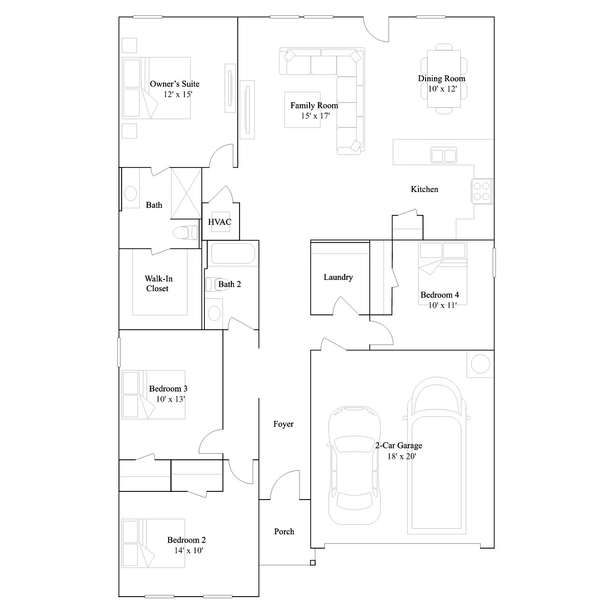 The Coleus floor plan