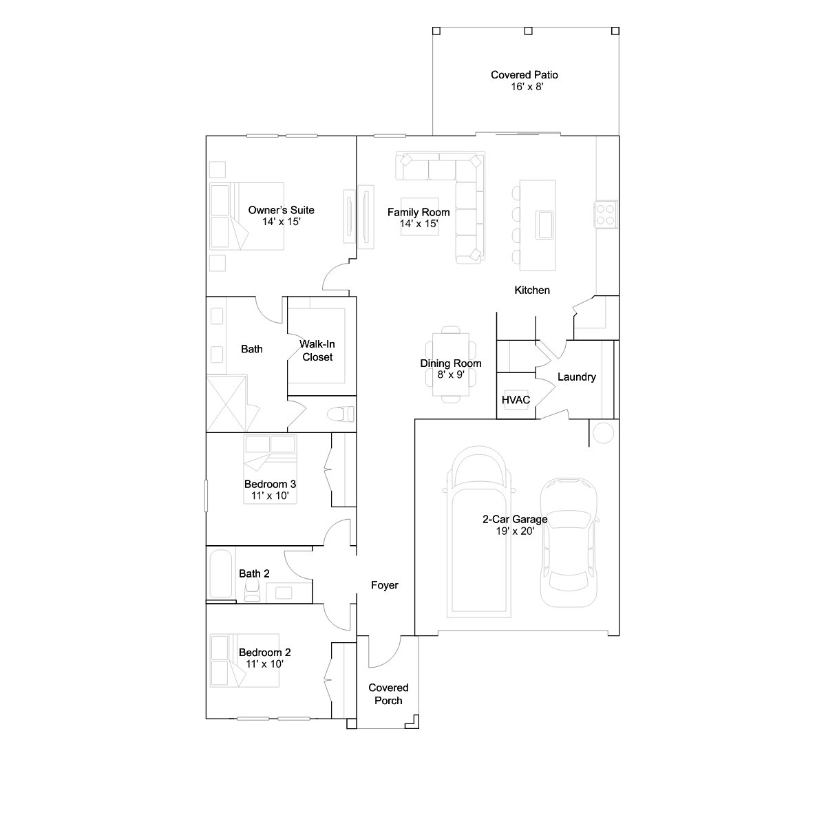 The Ultramarine floor plan