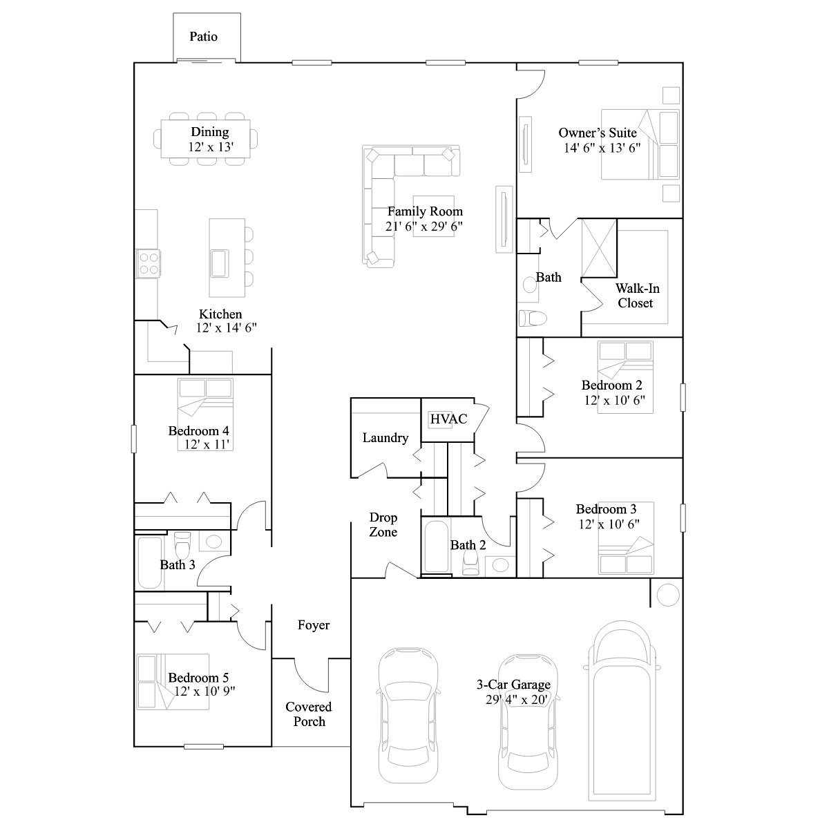 The Giant Swallowtail floor plan