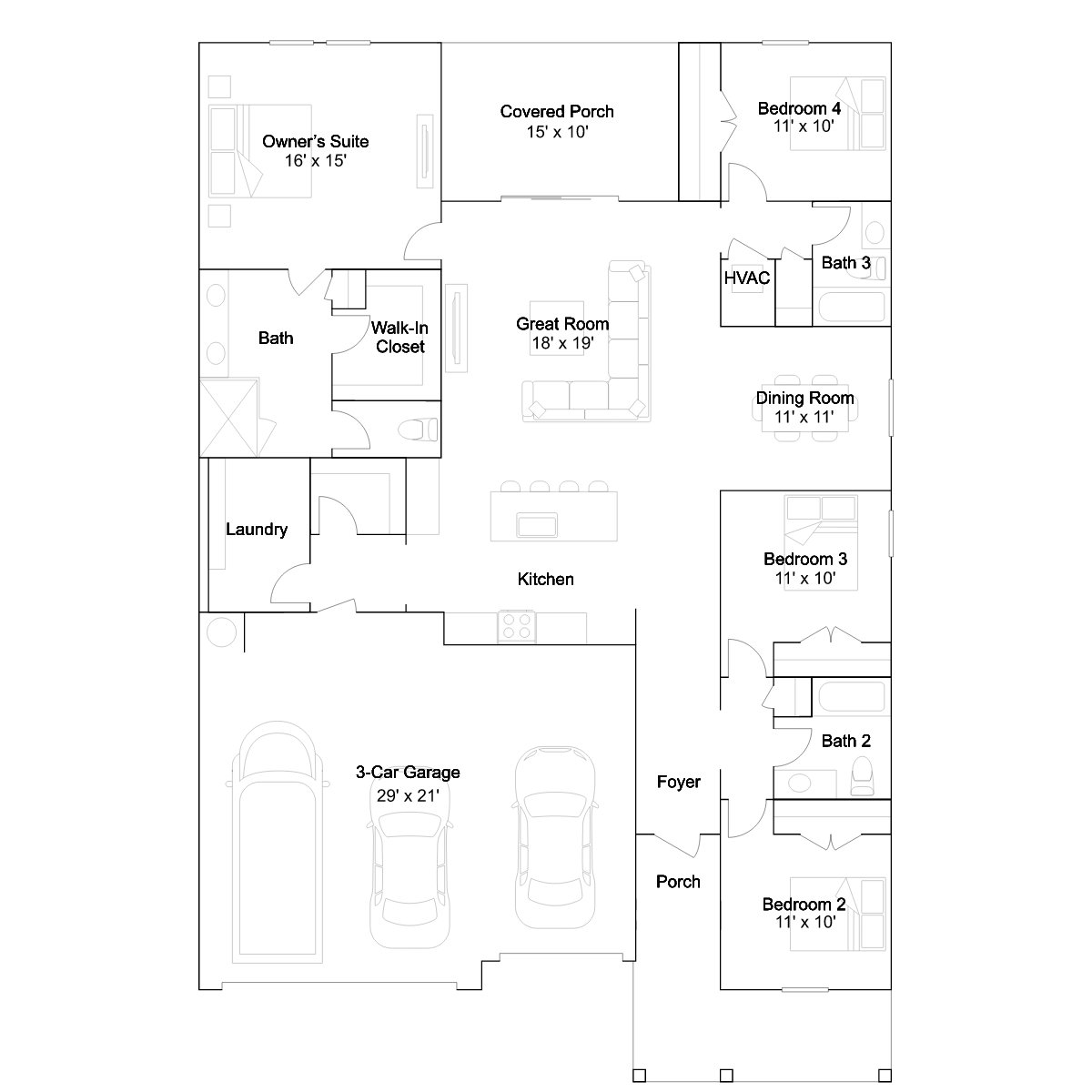 The Regatta floor plan