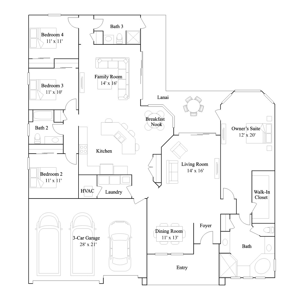 The Silktail floor plan
