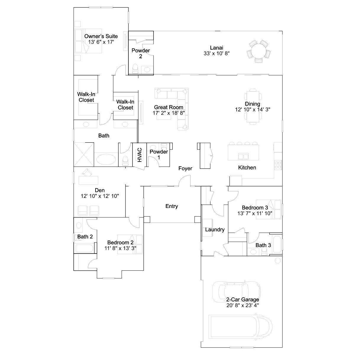 The Sunangel floor plan