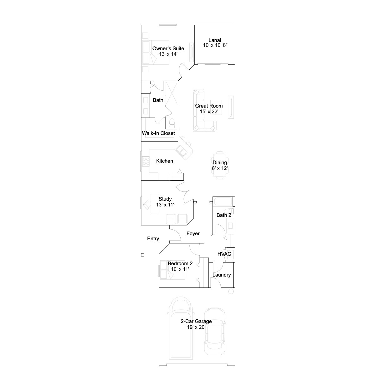 The Razorbill floor plan