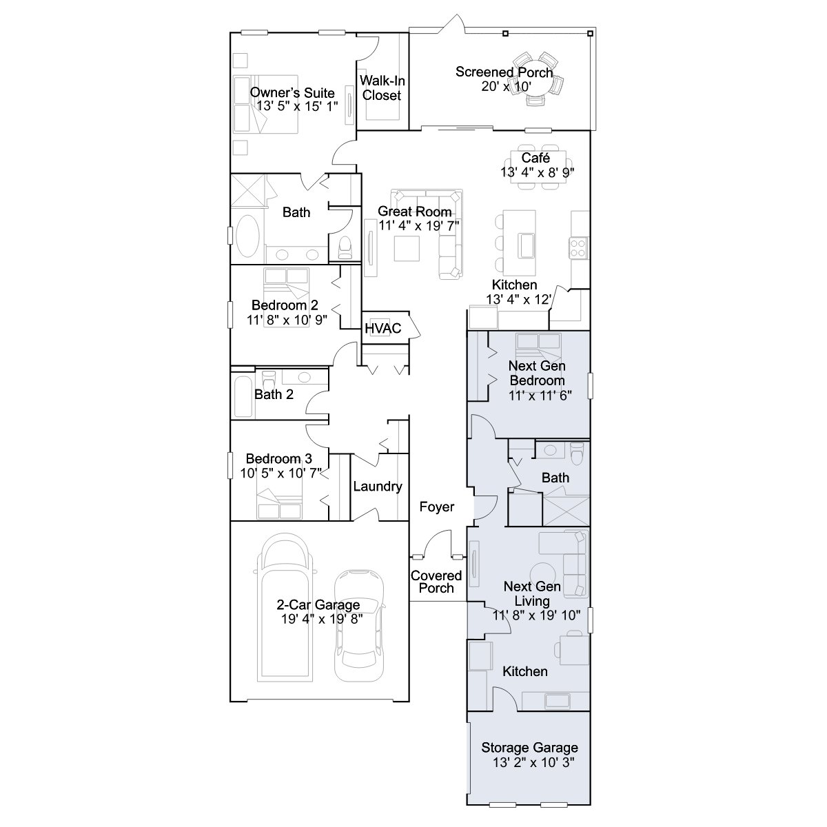 The Ruddy Turnstone floor plan