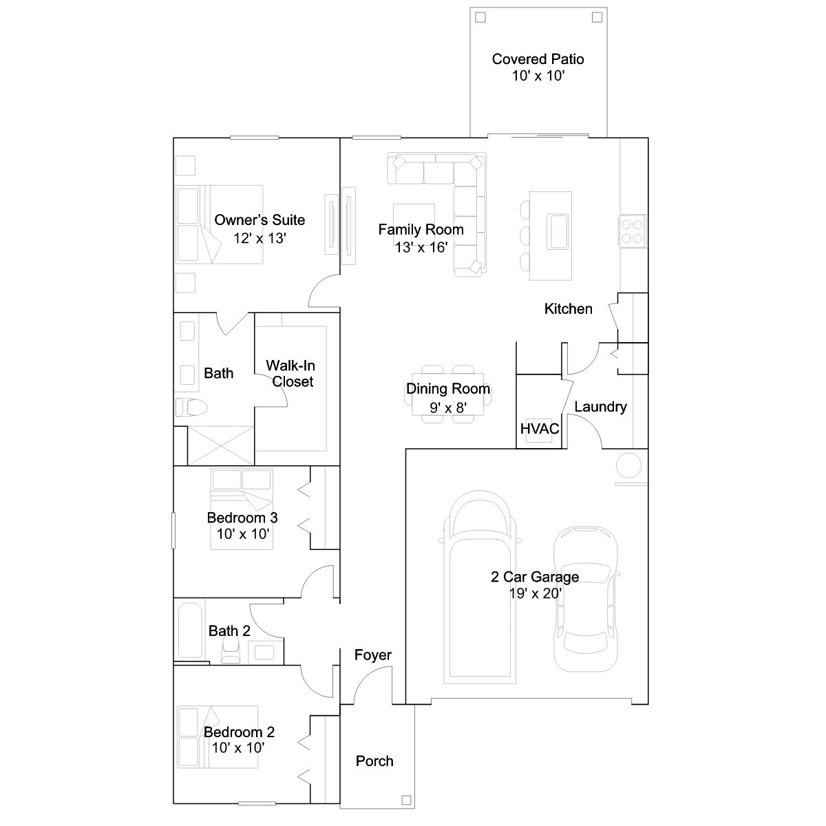 The Pampero floor plan