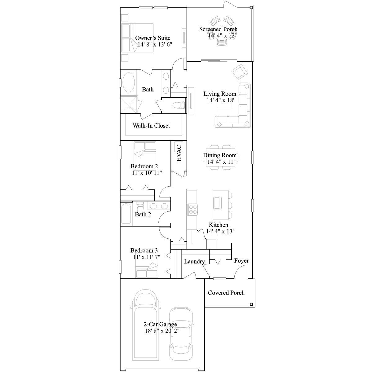 The Seraphinite floor plan