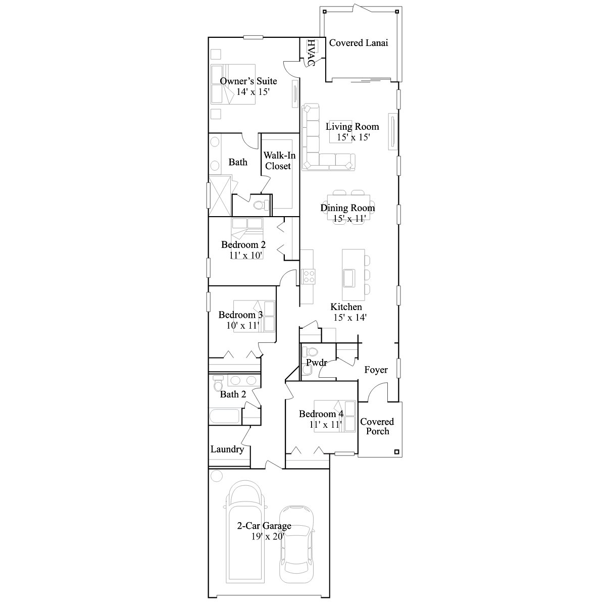 The Longwing floor plan