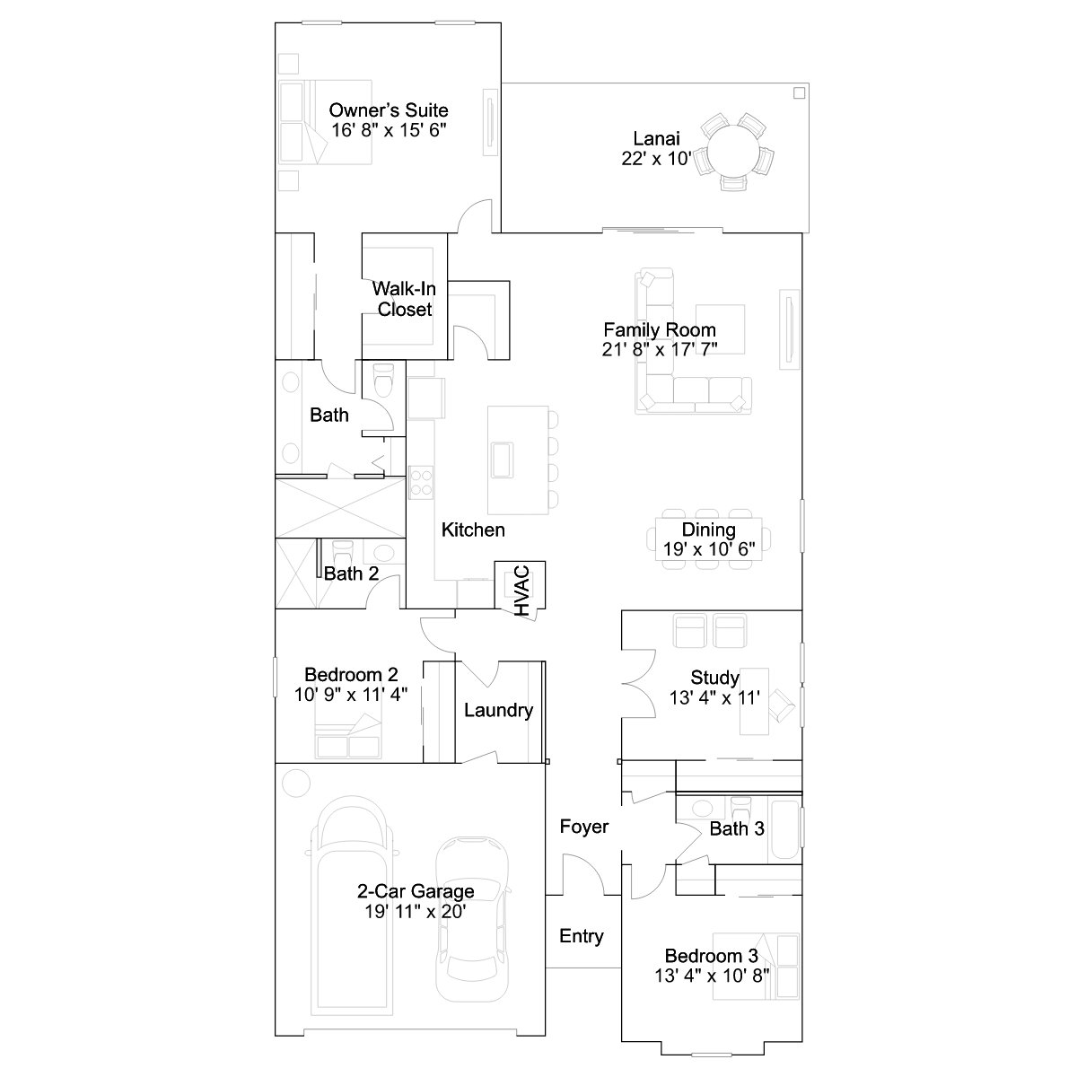 The Gloriosa floor plan