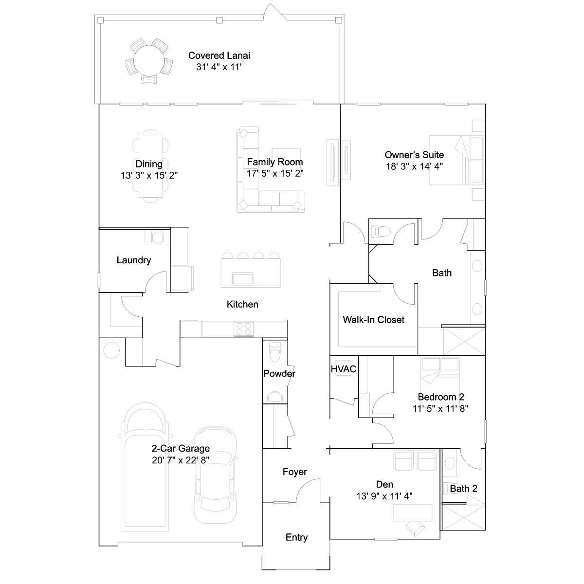 The Alpinia floor plan