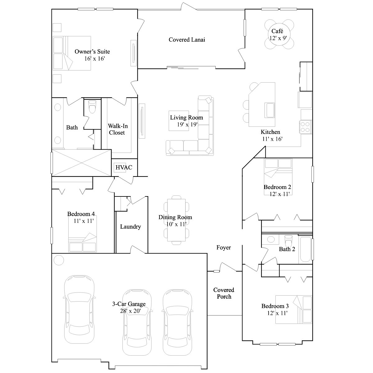 The Ravenala floor plan
