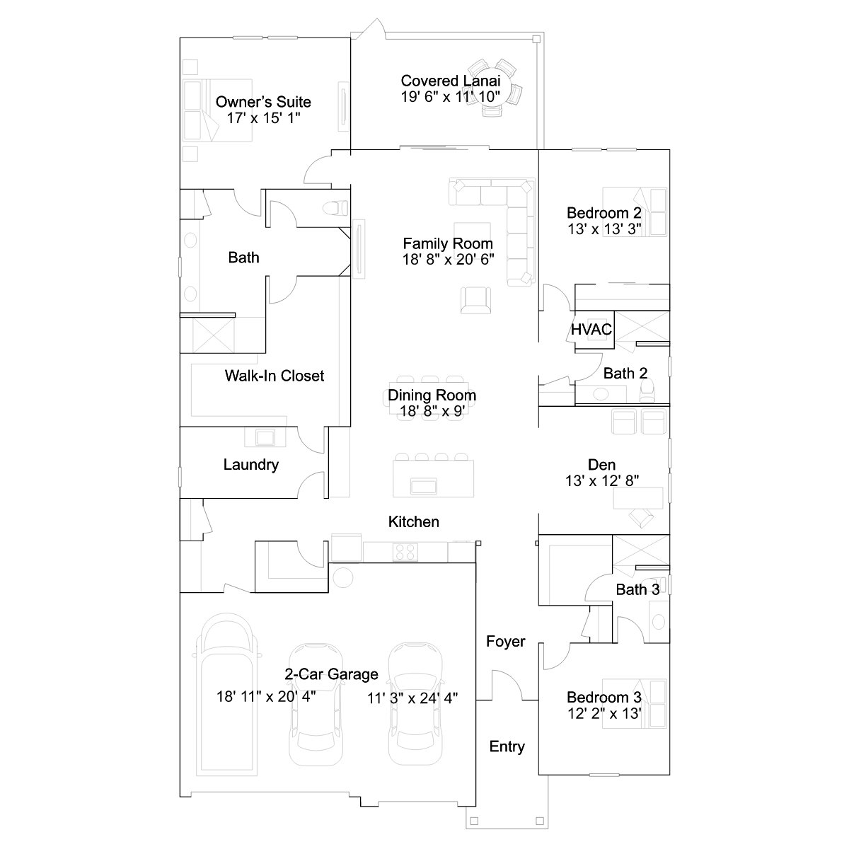 The Ixia floor plan