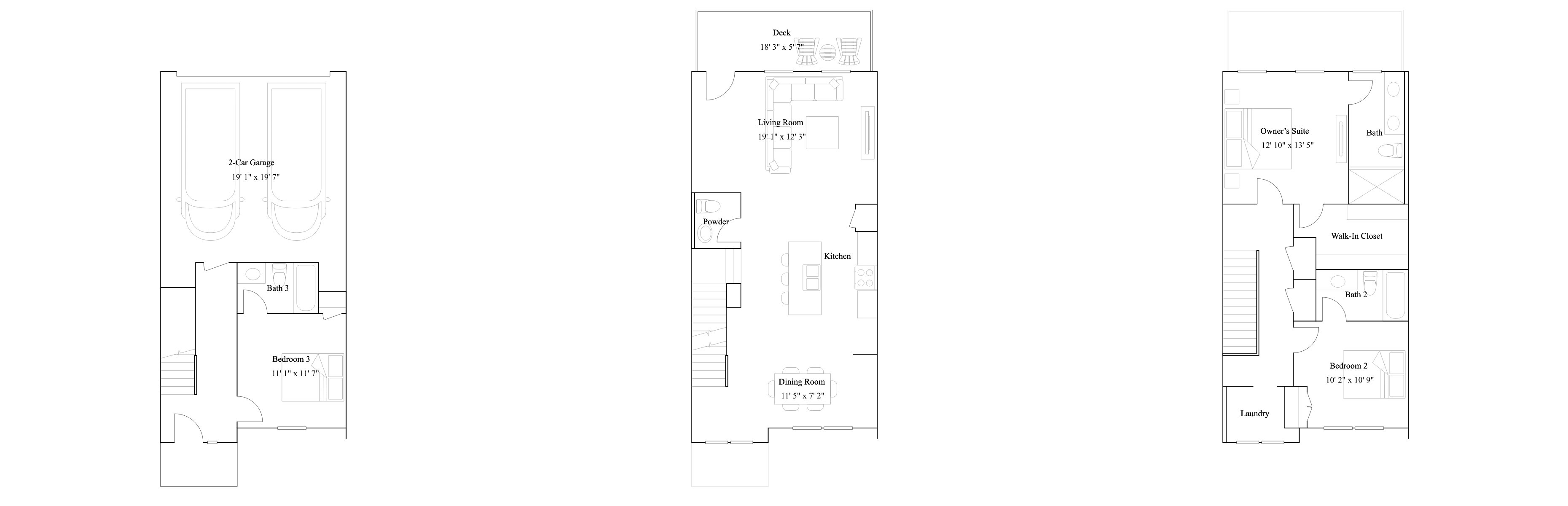 The Clover floor plan