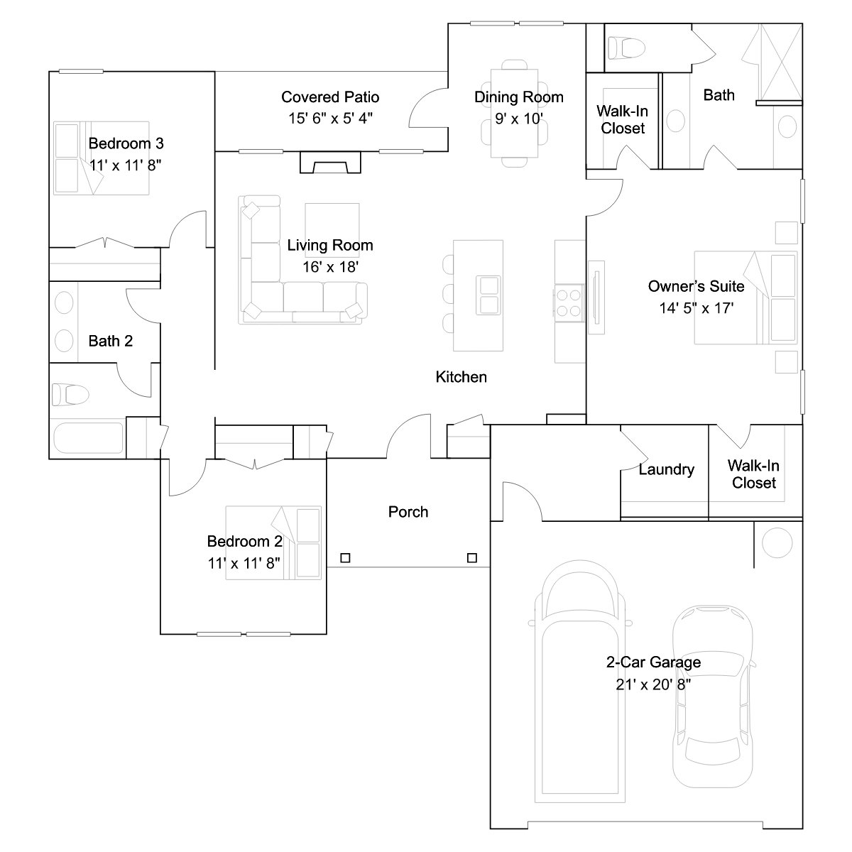 The Auger floor plan