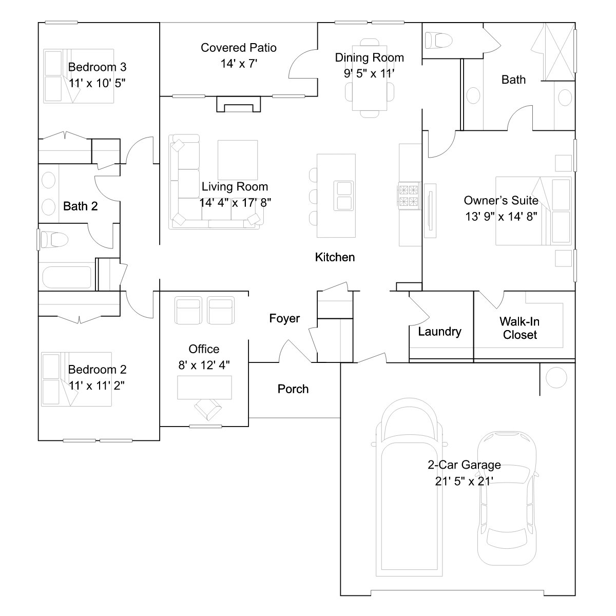 The Snowfall floor plan