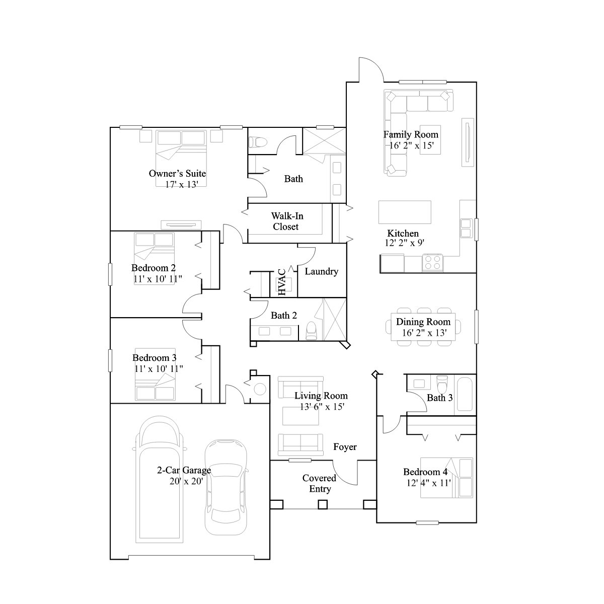 The Honeybee floor plan