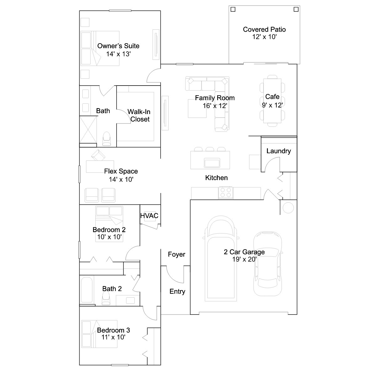 The Nerite floor plan