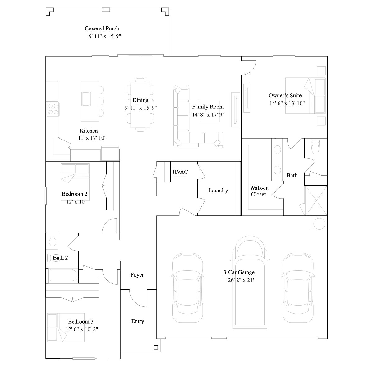 The Harebell floor plan