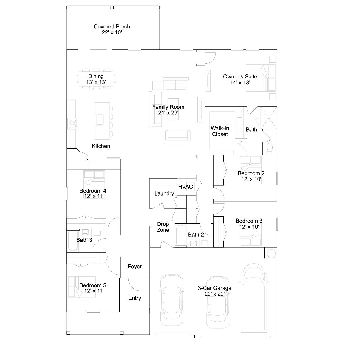 The Mango floor plan