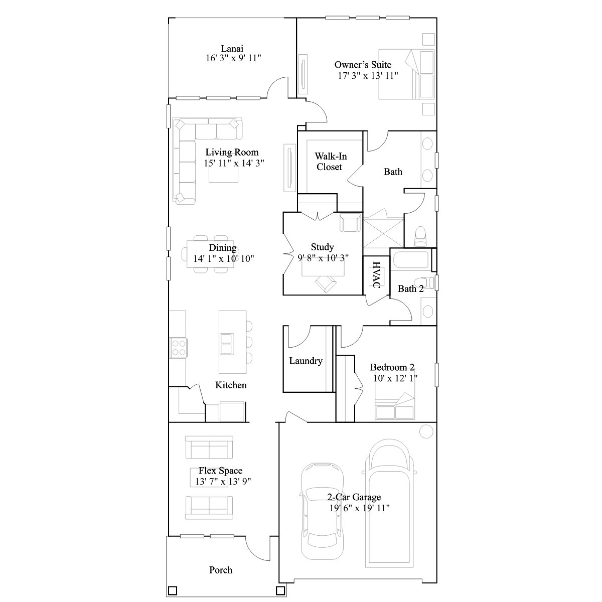 The Crossandra floor plan