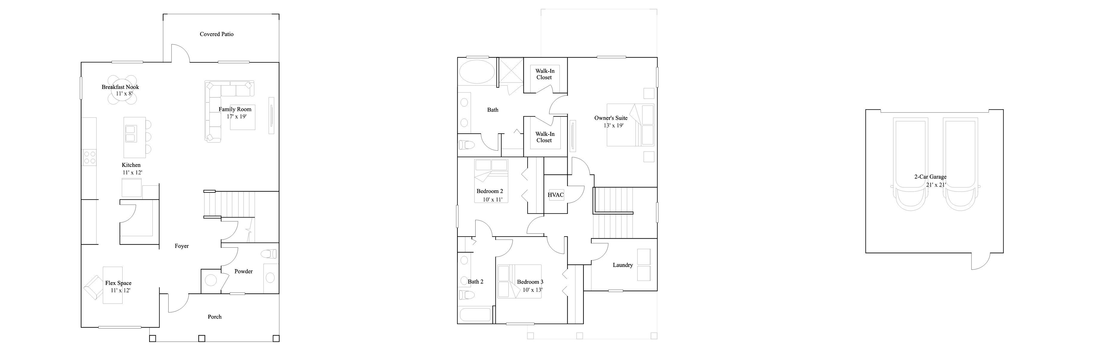 The Pirogue floor plan