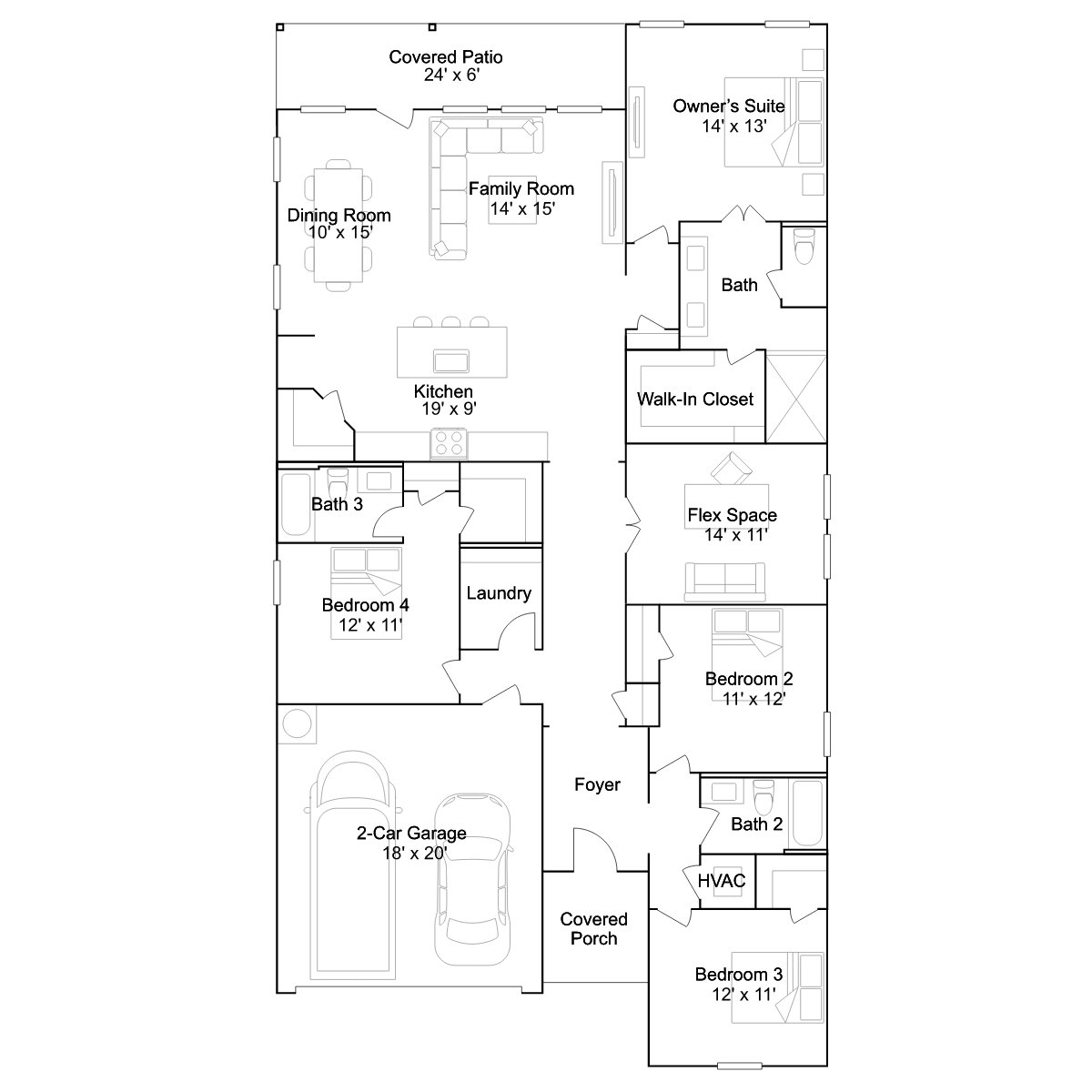 The Bighorn floor plan