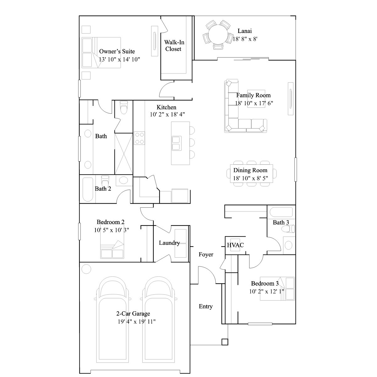 The Lazuli Bunting floor plan