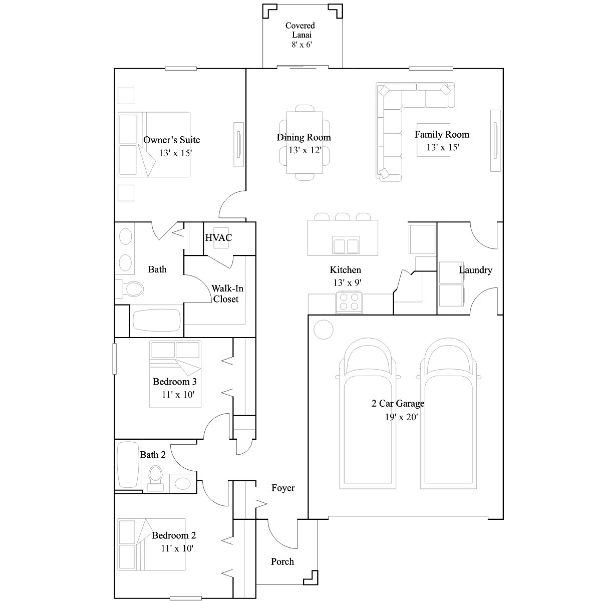 The Hillstar floor plan