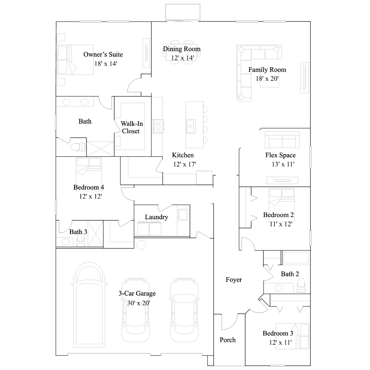The Ermine floor plan