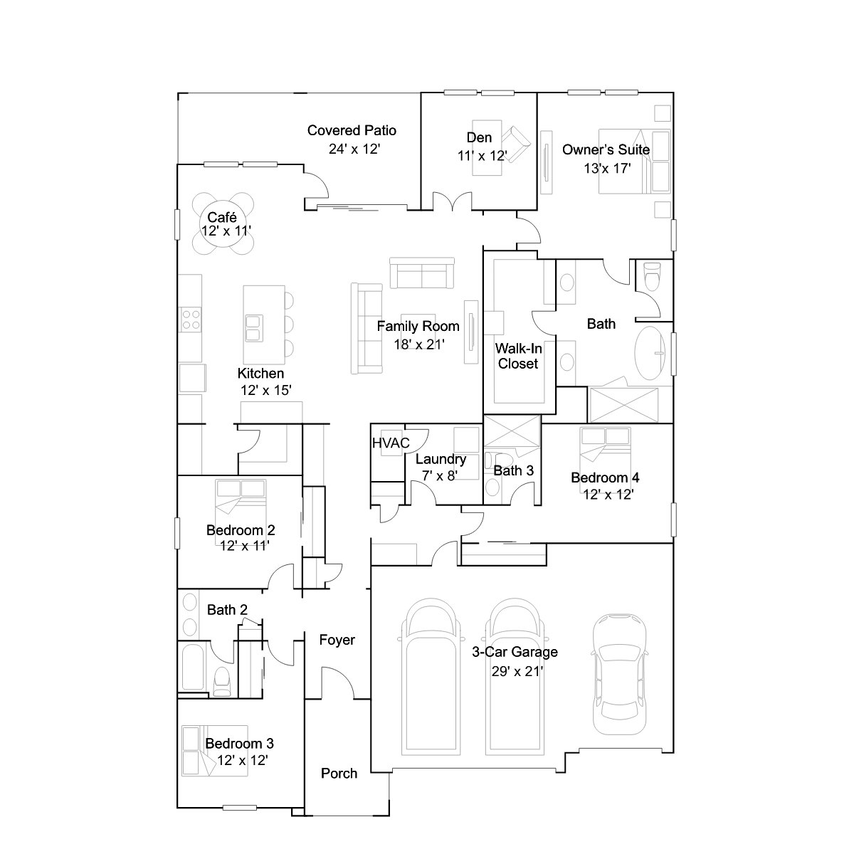 The Bullfinch floor plan