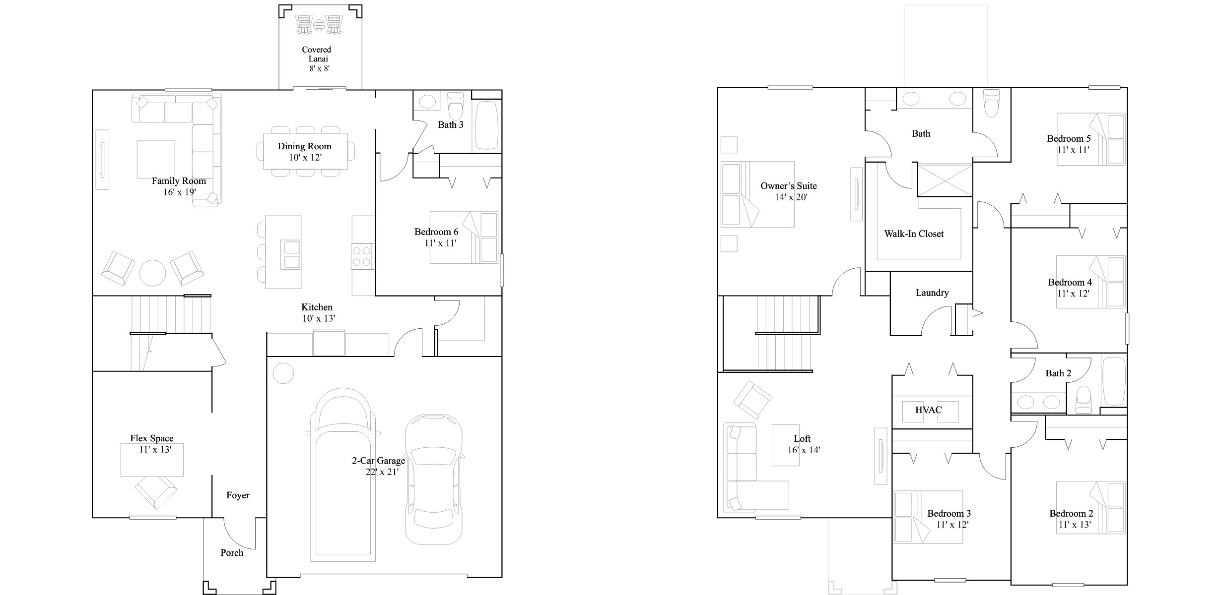 The Jacamar floor plan