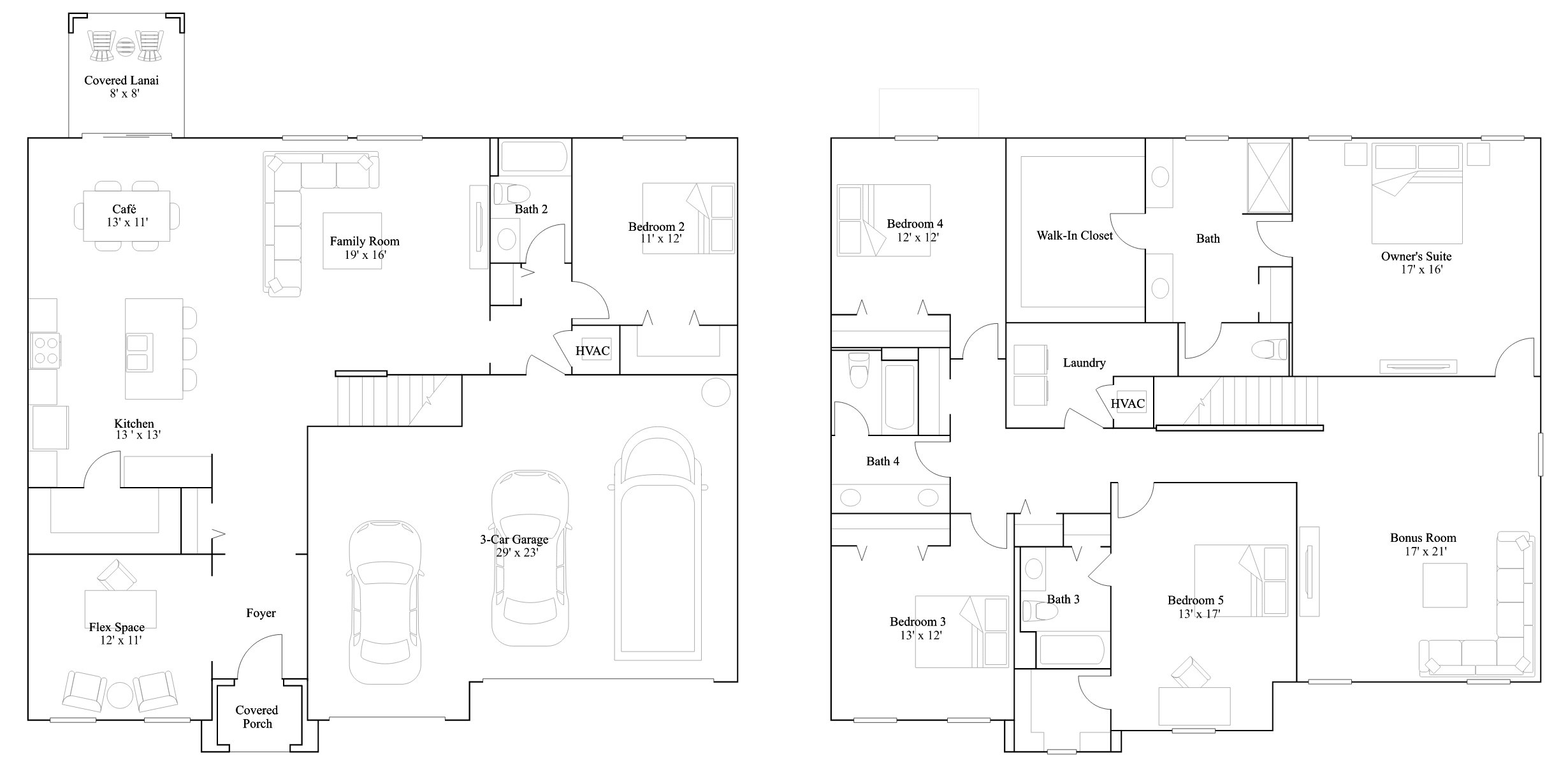 The Blue-winged Teal floor plan