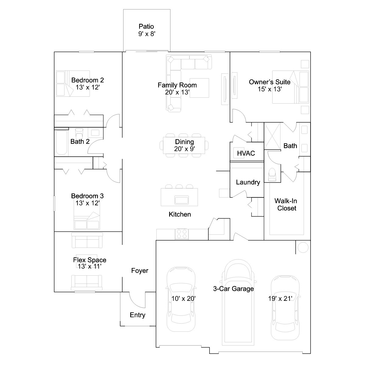 The Honeydew floor plan