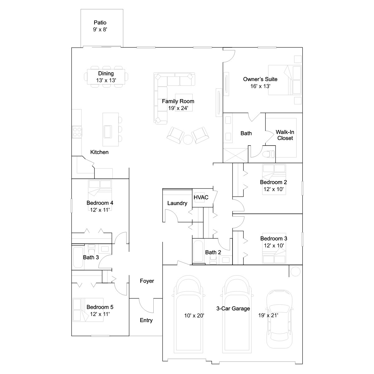 The Kumquat floor plan