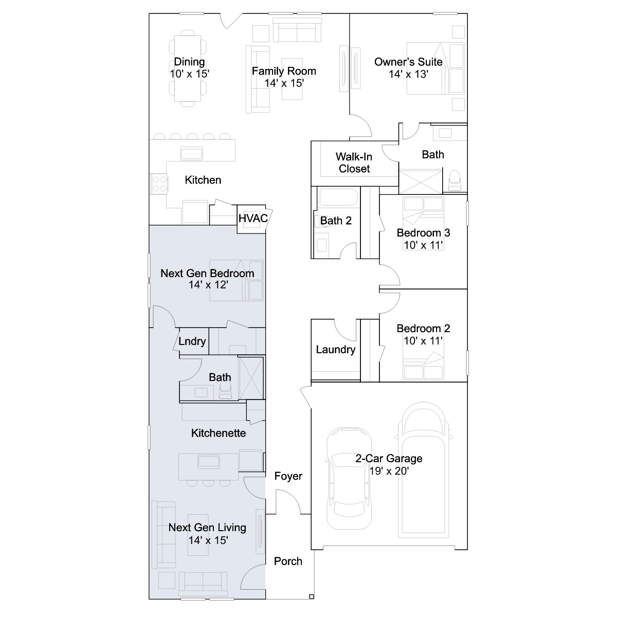 The Acorn floor plan