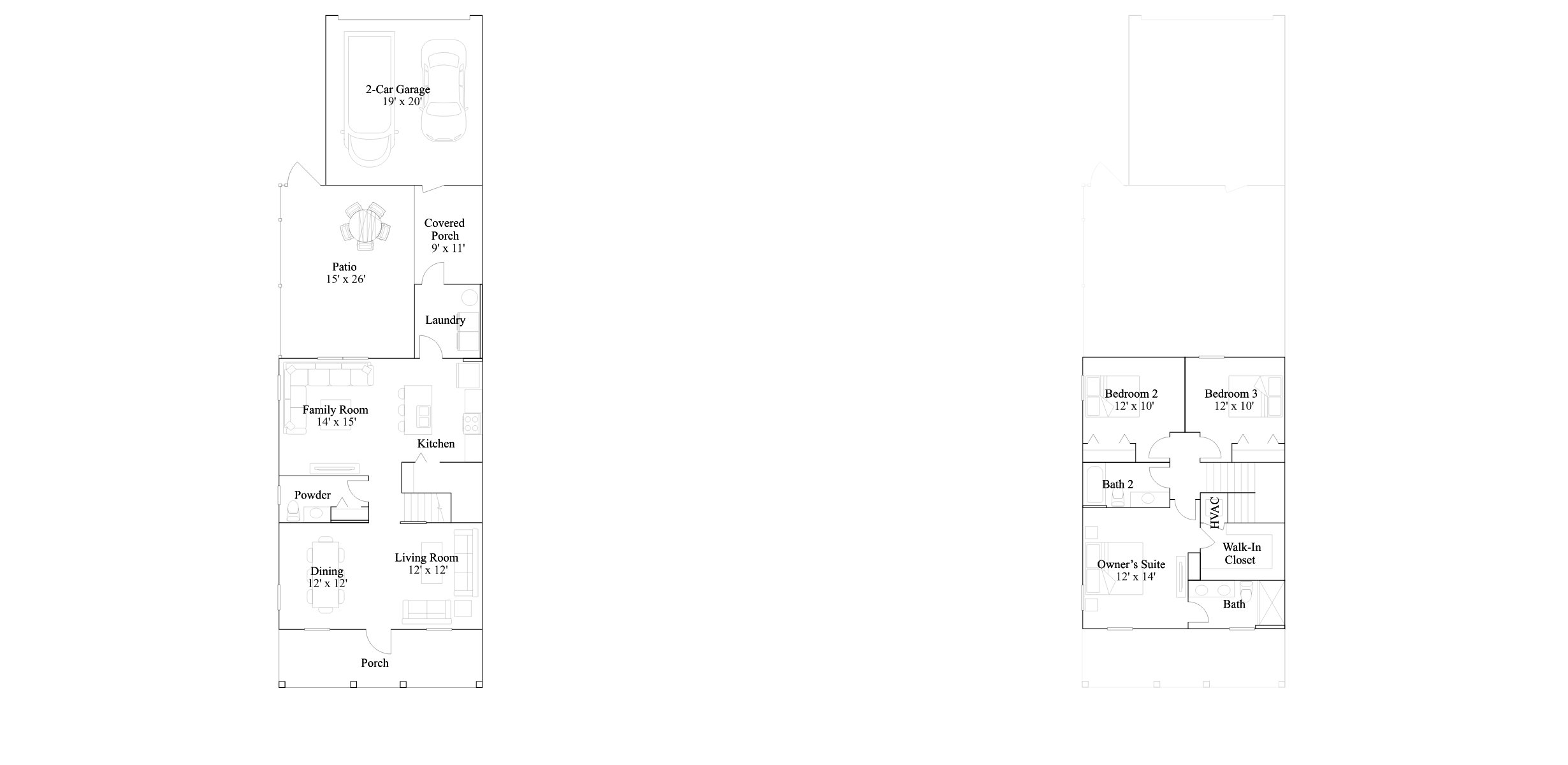 The Eastern Towhee floor plan