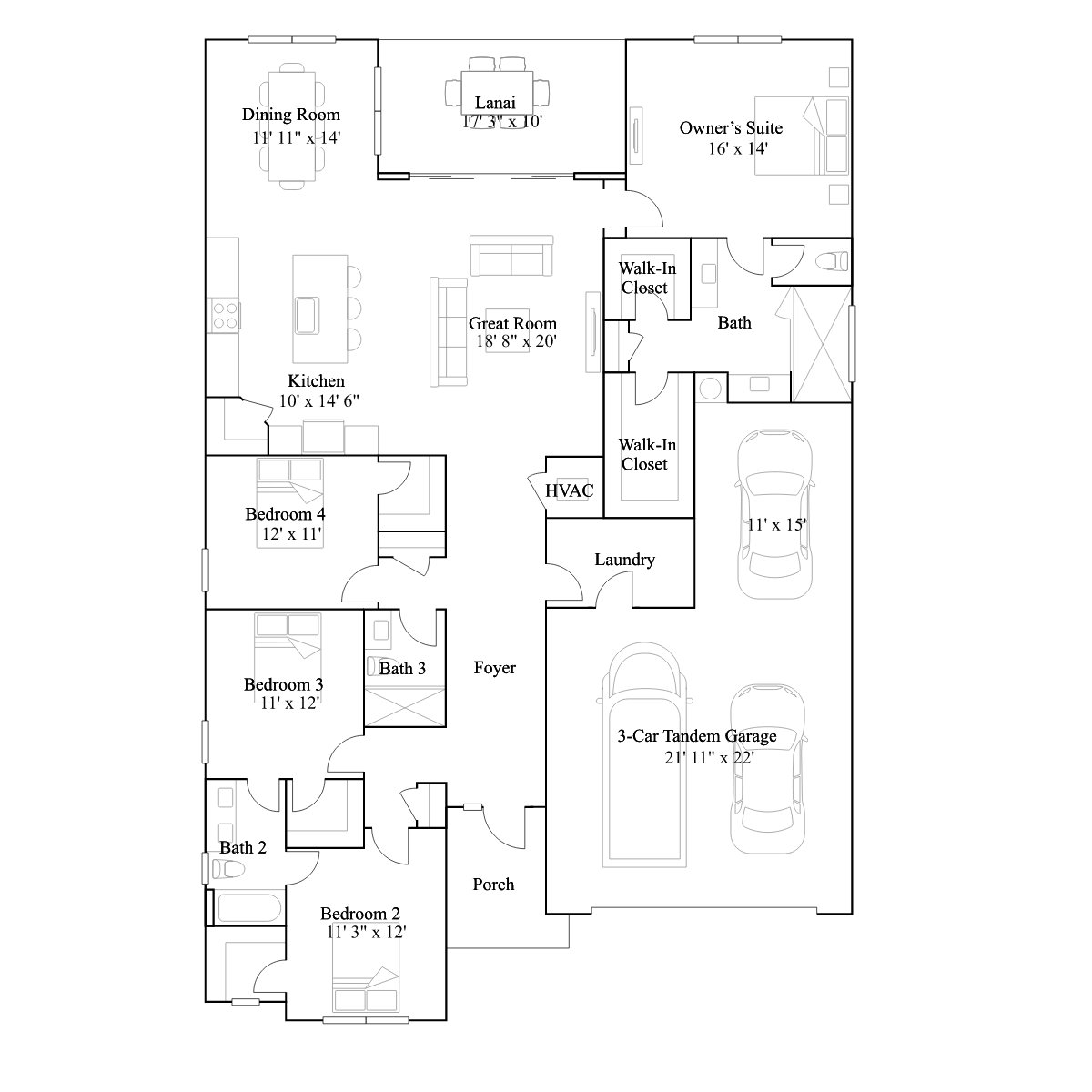 The Elegant Tern floor plan