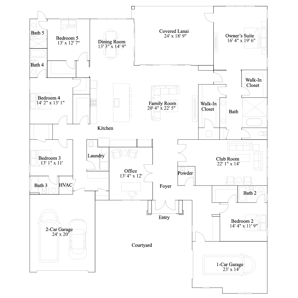The Denebola floor plan